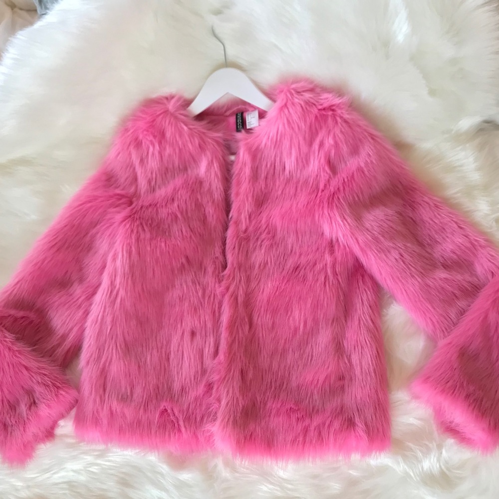 Barbie Pink Faux Fur Jacket